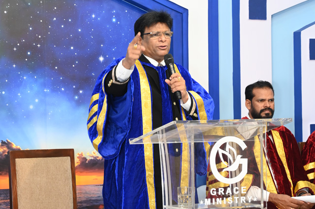 On Saturday, March 16th, 20 students from Grace Ministry Theological Bible College, Bangalore, which is associated with United Theological Research University, were awarded Certificates of B.Th by Bro Andrew Richard. 